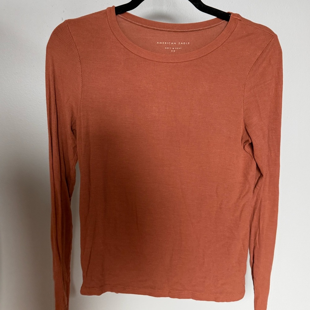 Soft & Sexy American Eagle Rust Long Sleeve Top